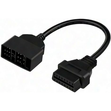 Adaptateur OBD2 16 vers 22 broches, câble de diagnostic pour connecteur véhicule, fiche mâle à femelle, outil de test électronique auto, compatible avec outils de scan. (1/5)