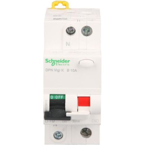 Interruptor diferencial 2P 10A B 0.03A tipo AC DPN Vigi K A9D22610