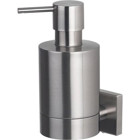 Dispensador de jabón para fijar Acero inoxidable cromado NYO Gris  Spirella