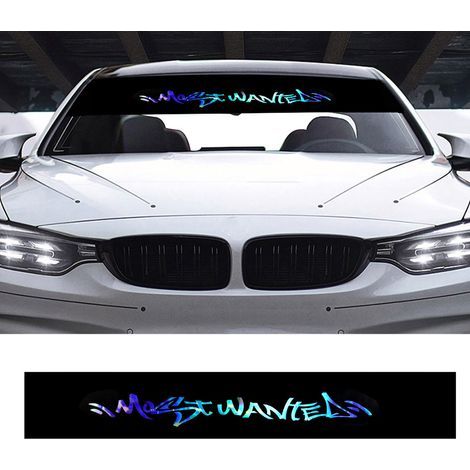 Sticker autocollant voiture avant arrière fenêtre pare-brise coloré couverture réfléchissante style décorationsticker pare brise voiture sticker pare brise voiture+autocollant pare brise voiture (1/5)