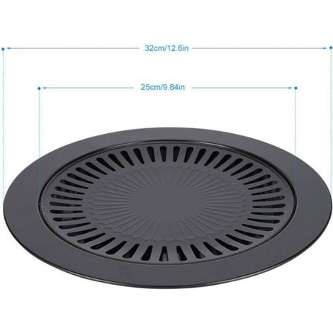 Grill Électrique - Sans Fumée - Pour Barbecue Coréen Et Cuisson De Poisson - Plaque De Cuisson Intérieure - 1 Pièce