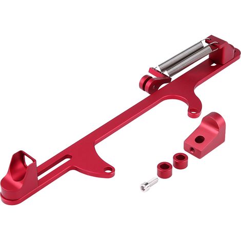 Gaszughalterung aus Aluminium, für Holley 4500 Vergaser, rot