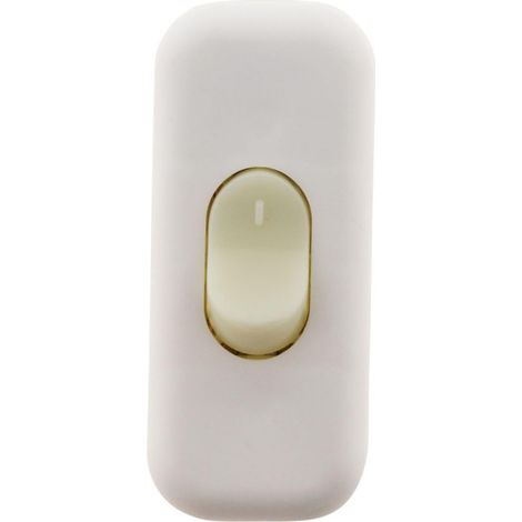 Interrupteur 2A Bipolaire Luminescent - Blanc (1/4)