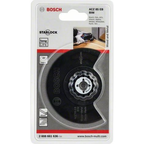 2608661636 - Lama segmentata per multifunzione, BIM ACZ 85 EB Wood and Metal 85 mm
