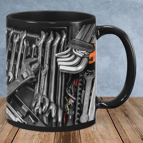 Tasse/Gobelet en céramique - 325 ml (Boîte à outils du mécanicien)