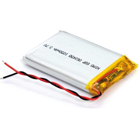 Bateria Litio 3,7V  1100mA Cto. Control 34x50x6mm (1/2)