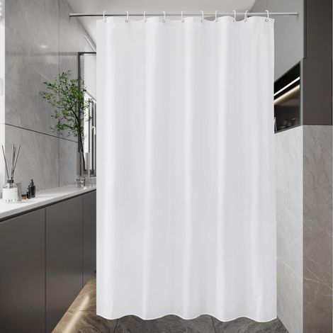 Duschvorhang 150x200 Textil Stoff Anti-Schimmel Wasserdicht Waschbar (1/5)