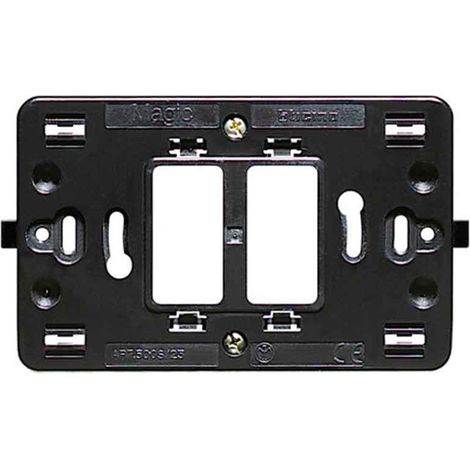 Supporto Largo 2P Con Graffette Per Scatola 500 Magic ( Bticino Cod. 500S/23 )