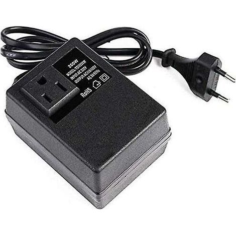 Dciustfhe Tension : 200 W - Transformateur : 220 V à 110 V - Prise européenne. (1/5)