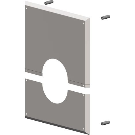ATEC Pannello murale con ventilazione posteriore DN 110 per funzionamento ad aria ambiente 280x340mm, 3330