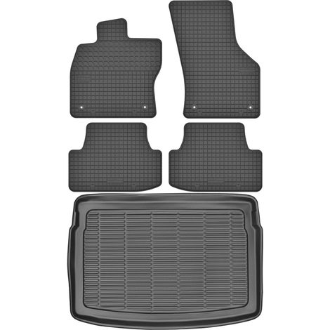 Ensemble de tapis de sol en caoutchouc pour Volkswagen Golf VII Hatchback (2012-2020) + tapis de coffre (1/5)