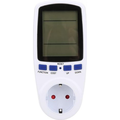Power Meter Electricity Usage Monitor with Backlit LCD Screen, Overload Warning, Watt Volt Amp Meter for Home, European Plug (1/5)