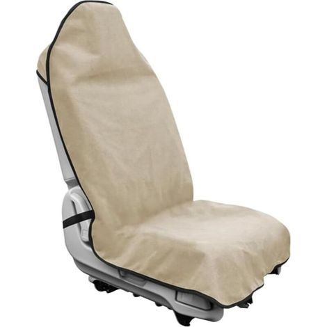 Funda para asientos de coche delanteros y traseros, protector universal para asientos de coche, fundas individuales para asientos, algodón, ajuste universal, impermeable, tela de rizo (asiento delante