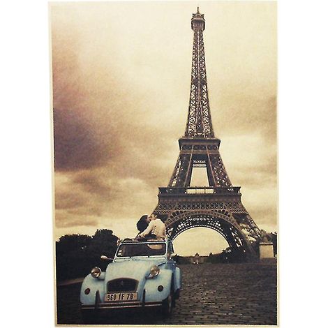 Affiche en papier kraft brun de 5 feuilles