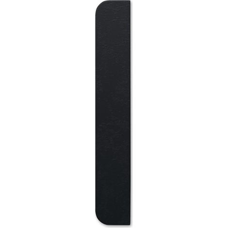 Cache vidage en Stonex® Noir pour receveur de douche Aquos 700 mm (1/2)