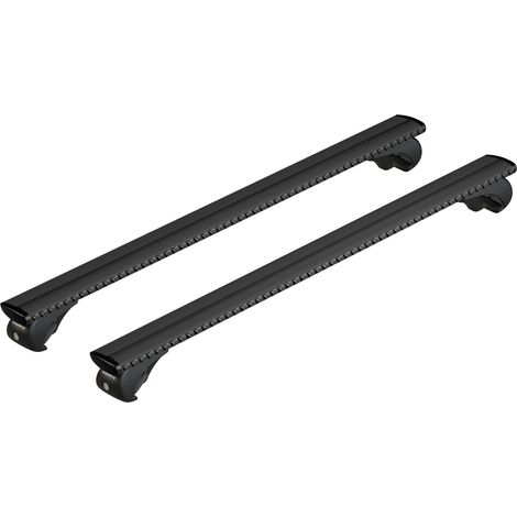 Silenzio Black Rail, set completo barre portatutto in alluminio - S - Evos RA - 108 cm