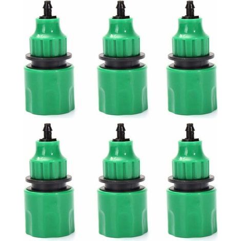 Gartenschlauch-Einweg-Schlauchadapter-Wasserhahnanschluss für Bewässerung, 6er-Packung (1/5)