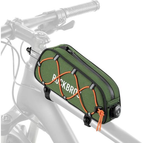 Bolsa impermeable para el tubo superior de la bicicleta, 0,7 L - verde