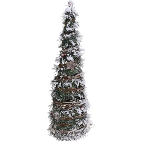 Weihnachtsbaum aus Rattan mit 30 LEDs – 60 cm