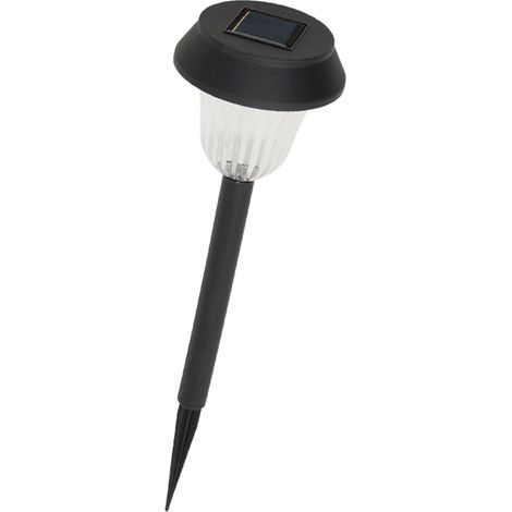 lampara solar jardin plastico ø 10,5 x 38 cm. protección ip44 (1/4)