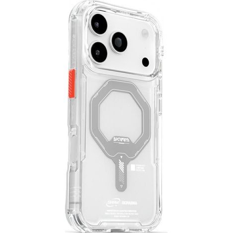 Funda Skinarma Saido para iPhone 17 Pro con carga magnética transparente (1/5)