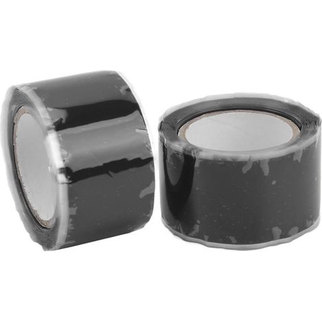 Stück selbstverschweißende Silikonbänder, Isolierband, wasserdicht, Klebeband für Wasserrohr- und Schlauchreparaturen, schwarz (1/5)
