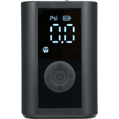 Pompe à ballon électrique portable avec éclairage LED 0-15PSI, gonfleur rechargeable avec aiguille pour basket volley foot base-ball (1/5)
