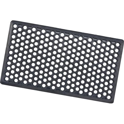 Zerbino Gomma Morbida Ingresso Antiscivolo Griglia Drenante 100% Made In Italy - 40x70 cm