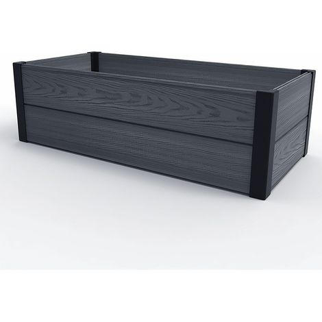 Keter Maple Garden Bed Ahorn Beeteinfassung, 106x50x32cm, Grau