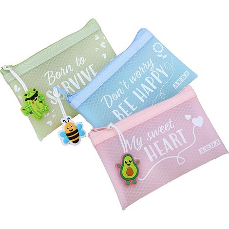SOBRE BOLSA CIERRE ZIP DISEÑO FANCY 13X8 CM SURTIDO