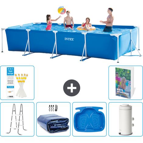 Rechteckiger Frame Pool - 450x220x84 cm - 7-teilig S144