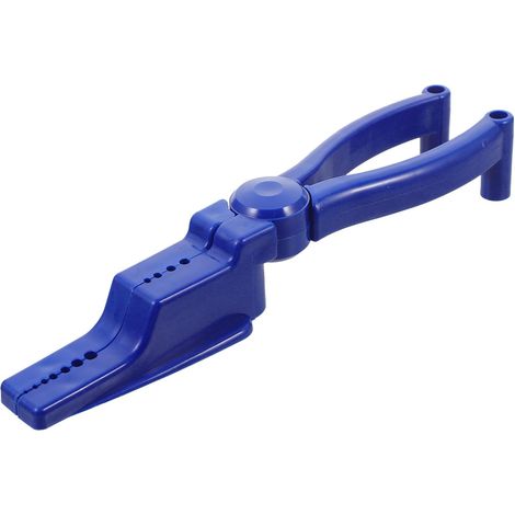 Pince à Clous Bleue en Plastique, Aide au Clouage pour Marteau Poignée Ergonomique, Format Compact et Léger, Usage en Kit pour Débutants ou Bricoleurs Expérimentés (1/5)