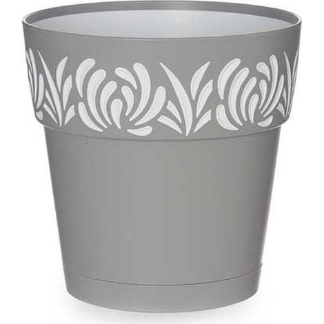 Vaso Gaia Tondo Ris.Acqua Grigio 15 H 15 Stefanpl (1/2)