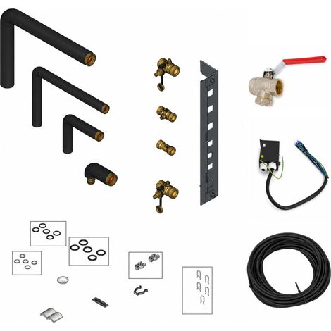 Lot d'Accessoires PAC Air/Eau Split Vitocal/222-S VIESSMANN Raccordement, Vannes, Câble BUS, Alimentation 230V - EV7977 (1/5)