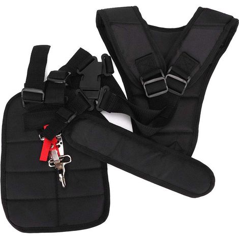 Trimmer Strap Bandoulière Harnais Double Bandoulière Panel de Protection Tondeuse pour jardinière Coupe-Pinceau Strimmer Ceinture rembourrée (1/5)