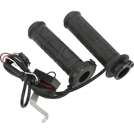2 PCS Poignées Chauffantes Moto avec Thermostat, Accessoires Chauffage Guidon pour Motocyclette, Équipement Moto Hiver (1/5)