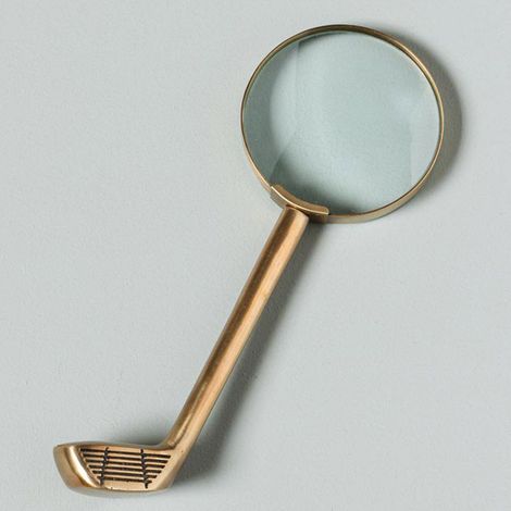Loupe laiton club de golf 14x7cm (1/3)