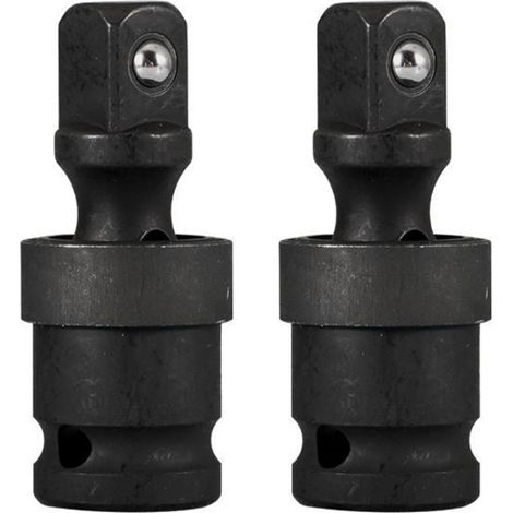 Adaptateur de douille 1/2" à 3/8" (2 pièces), jeu de douilles à impact, adaptateur pour visseuse à percussion, pour cliquets, outils électriques, automobile (1/5)