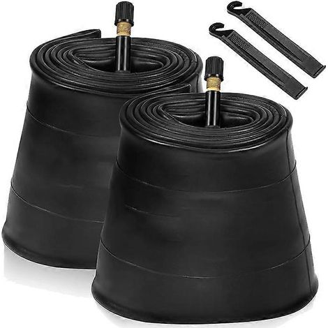 Lot de 2 chambres à air 20x4.0 pour fat bike avec valve AV 32 mm, chambres à air pour vélo (1/5)