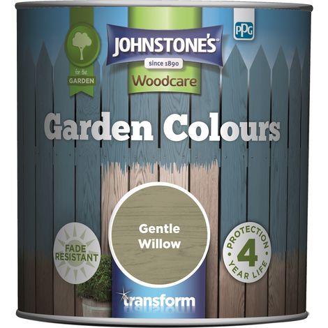 Johnstones Woodcare Garden Colours Paint - 1L - Gentle Willow