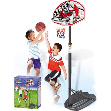 Basket Canestro Piantana Per Bambini Altezza Regolabile 230cm Base Riempibile