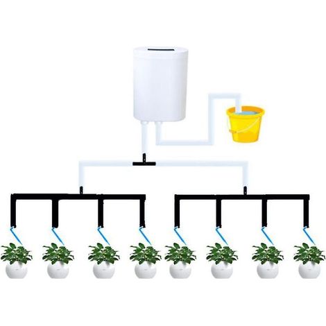 Système de minuterie de pompe à 8 têtes Contrôleur de pompe d'arrosage automatique extérieur Fleurs Plantes Arroseur domestique D (1/3)
