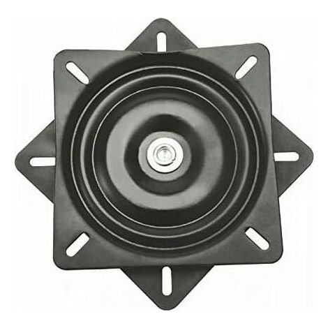 Plaque pivotante de rechange robuste de 15,9 cm (6,25 pouces) pour tabouret de bar, mécanisme pivotant carré pour chaises longues ou meubles - Siège de bateau pivotant à roulement à billes (1/4)