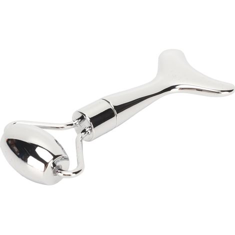 Doppelseitiger Roller und Gua Sha aus Zinklegierung – Anti-Schwellungen- und Glättungsmassagegerät – Silber (1/5)