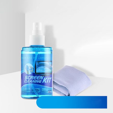 Nettoyant Écran Téléphone 200ML Grande Capacité - Puissant pour Ordinateur et Mobile - Bleu (1/5)