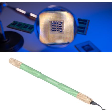 Kit d'outils de démontage BGA, de réparation de puces et de grattoir multifonctionnels, lame de meulage verte (1/5)