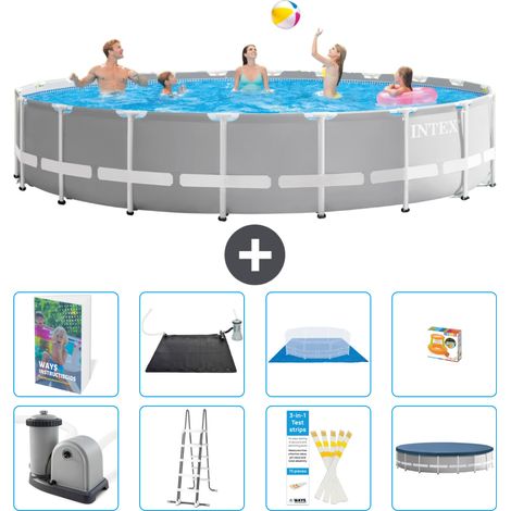 Prism Frame Pool Rund - 610x132 cm - 9-teilig S559 (1/4)