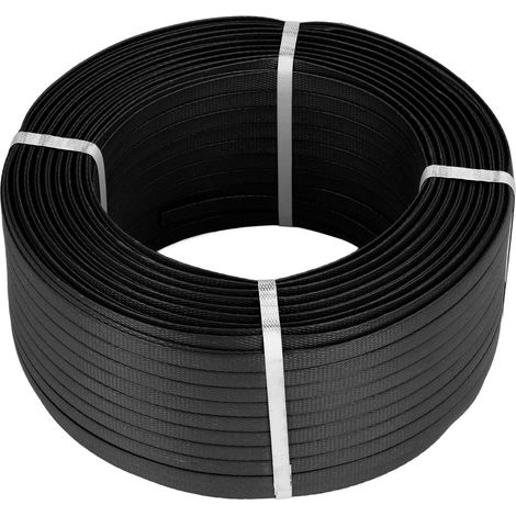 Manuelle Kabelbinderrolle, 1 Kopf, 9 kg, 10 schwarzes PP-Kunststoffband, industrielles Kabelbefestigungswerkzeug (1/5)
