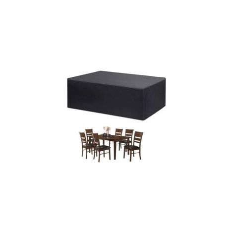 LAN Bache Salon de Jardin, Housse Table de Jardin, Bache de Protection, Housse de Protection Salon de Jardin, Protection extérieure résistante imperméable de Meubles 210D Oxford (170x94x70cm) (1/5)