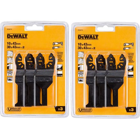 Dewalt 6pc 43mm Multi Tool Accessory Blade Set 18 12 TPI - DCS355 DWE315 (1/4)
